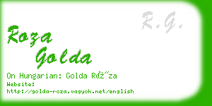 roza golda business card